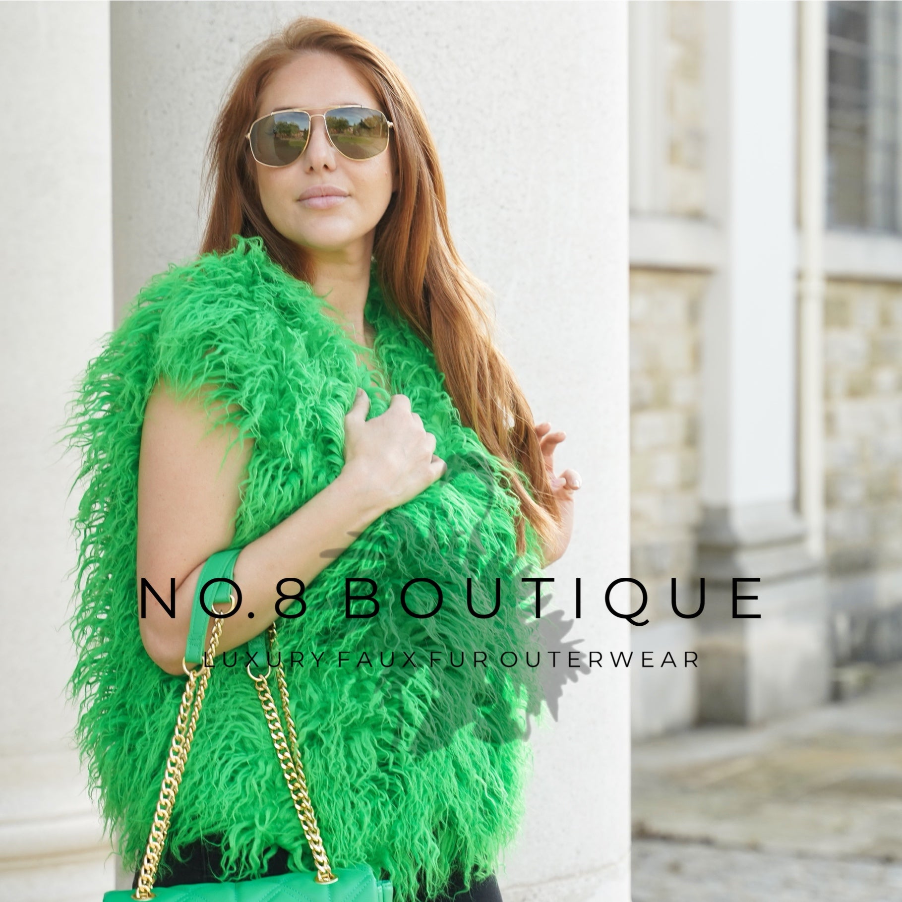 Urban style shaggy Mongolian faux fur gilet for fashionable warmth