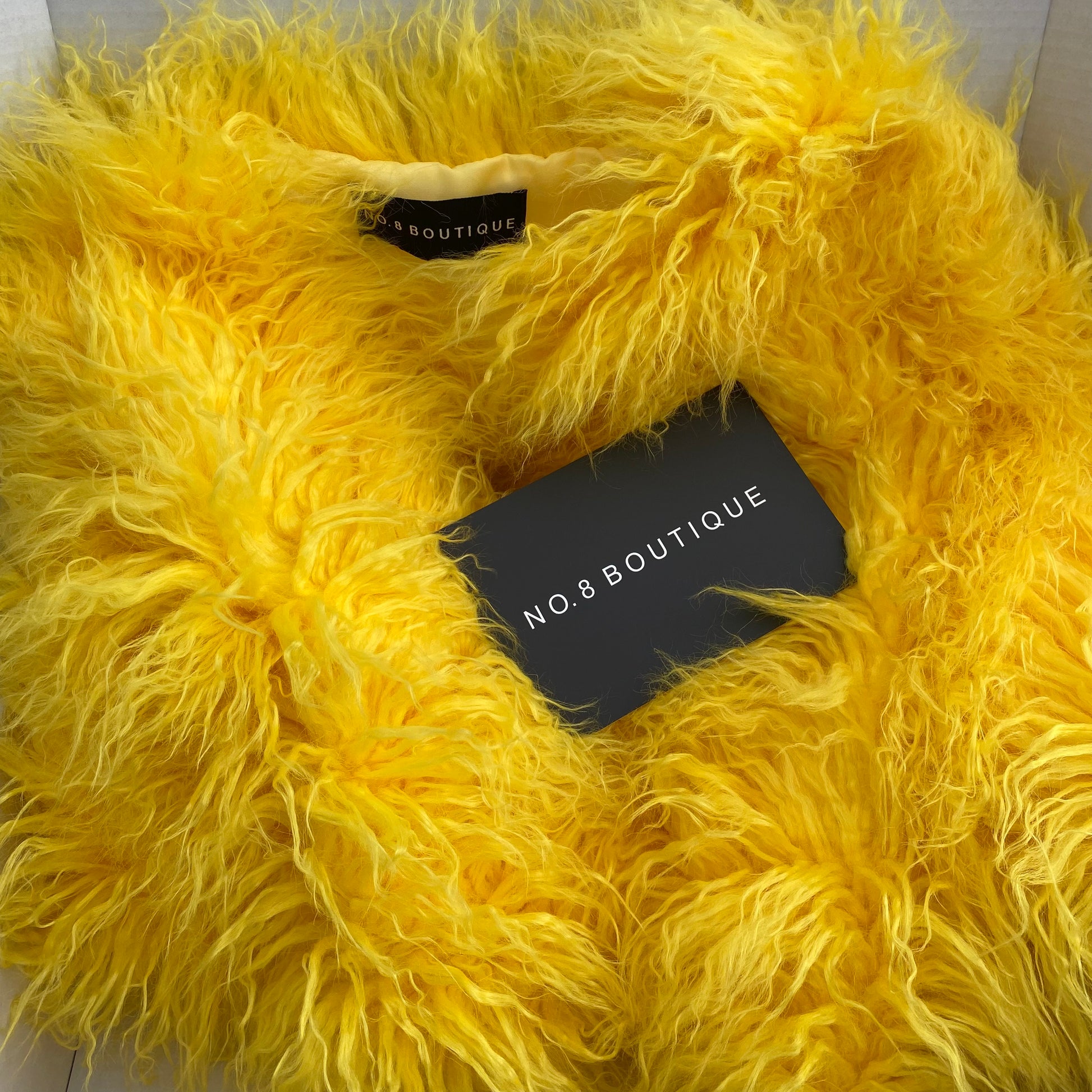 Winter chic shaggy Mongolian faux fur jacket