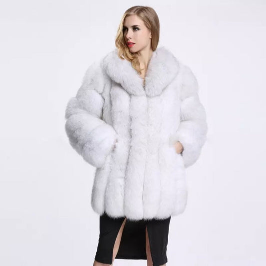 Paris Faux Fur Collar Coat