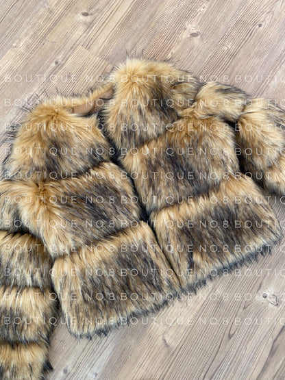 Raccoon Faux Fur Jacket