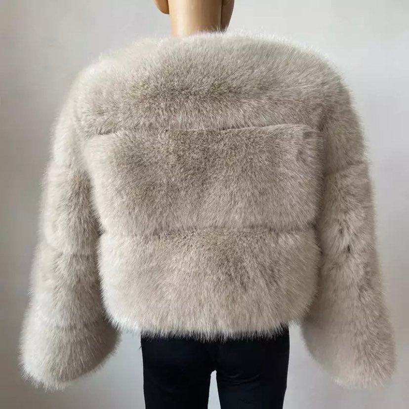 Bubble Faux Fur Jacket
